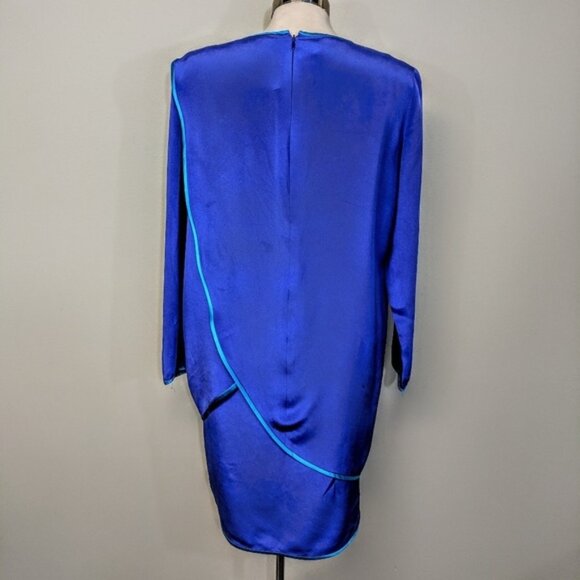 $500 Tom & Linda Platt Vintage 1980's Silk Tunic Dress - Picture 4 of 6